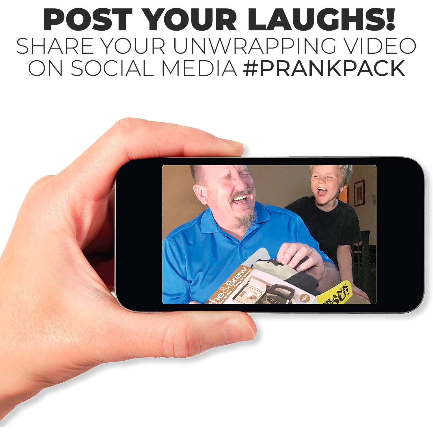Prank Pack Eco-friendly recyclable cardboard emphasizes sustainable gifting
