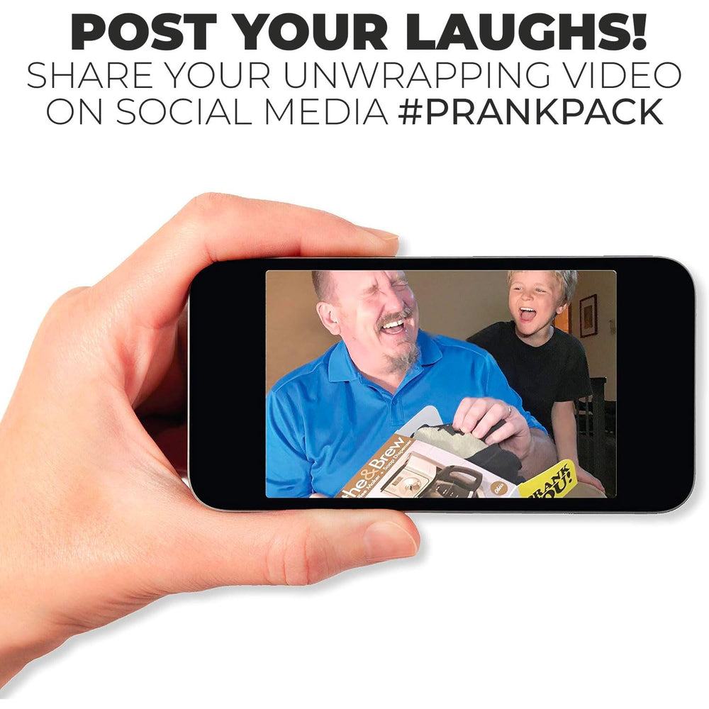 Prank Pack Eco-friendly recyclable cardboard emphasizes sustainable gifting