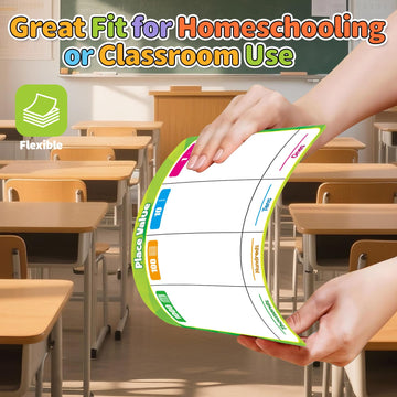 PraxiKidy double-sided math workmats encourage group or solo learning.