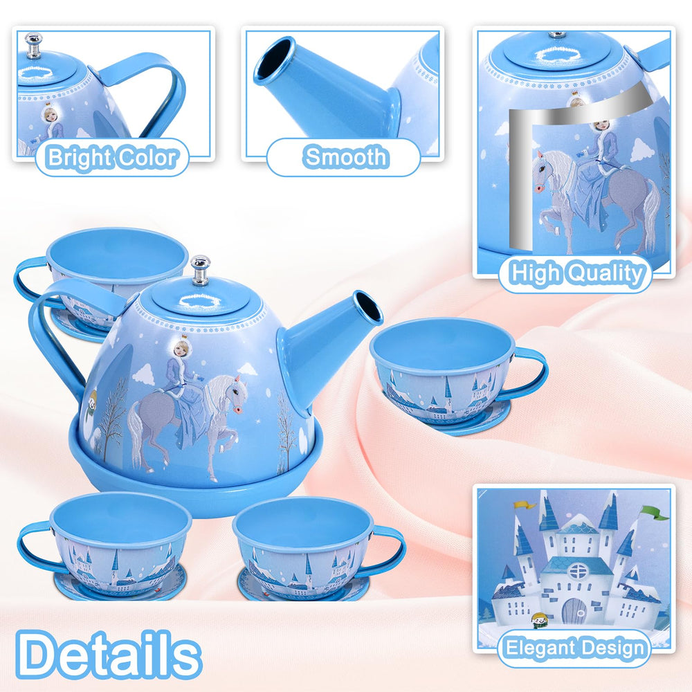 PRE-WORLD Tea Party tablecloth and gloves create a cozy, complete party setup