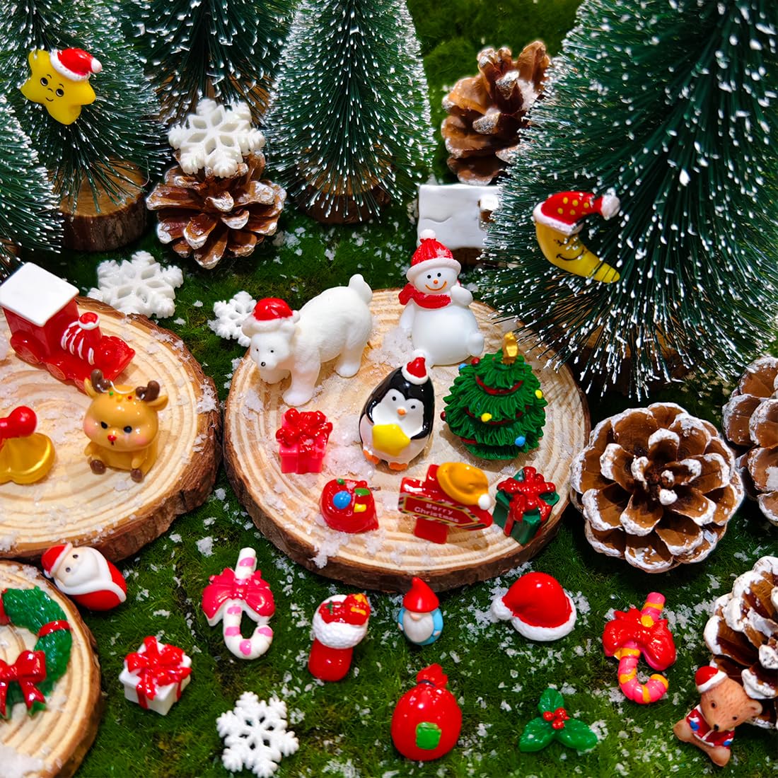 Prehalpty penguin miniature figurine for cute holiday scenes and crafts.