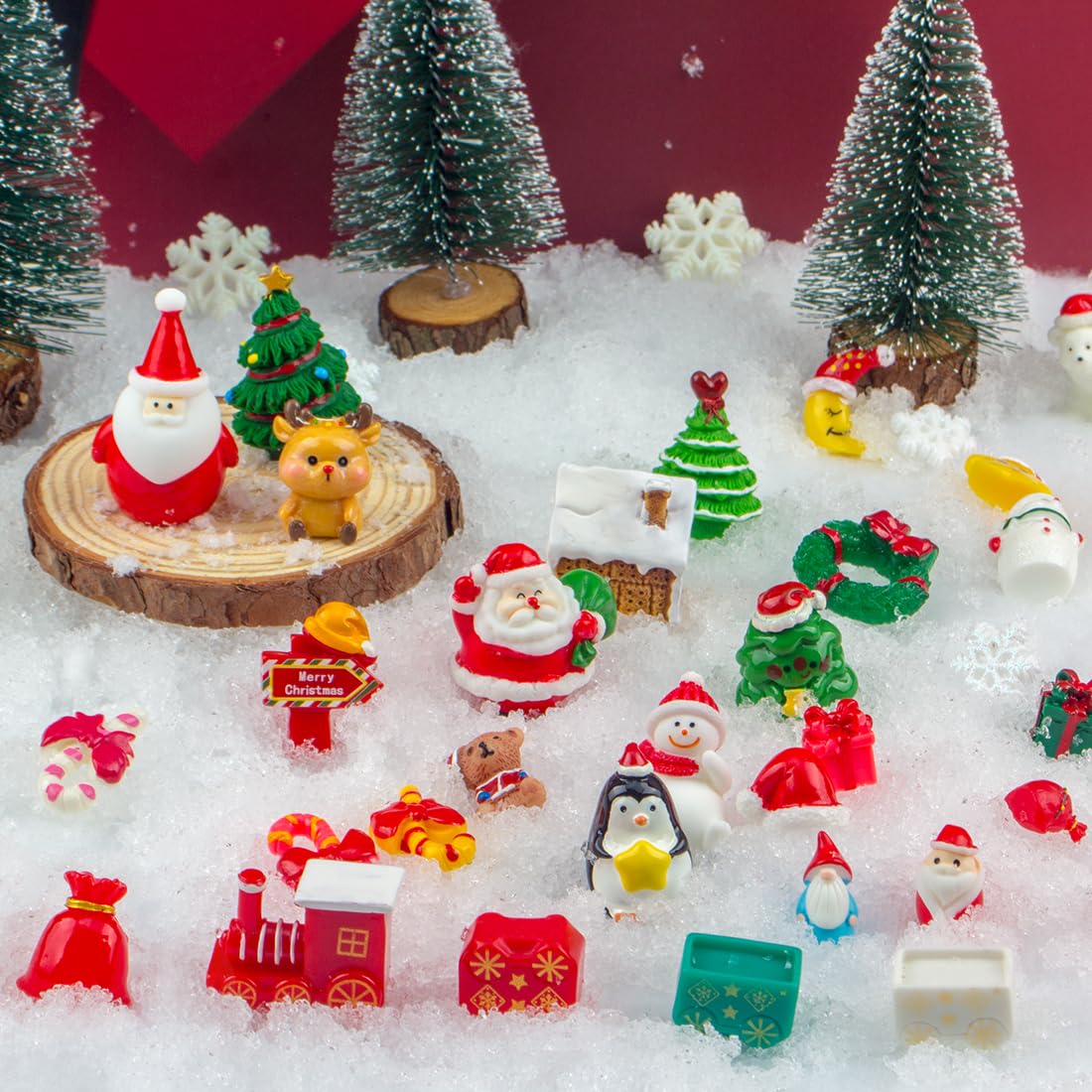 Prehalpty snowman miniature figurine for table décor and kids' crafts.