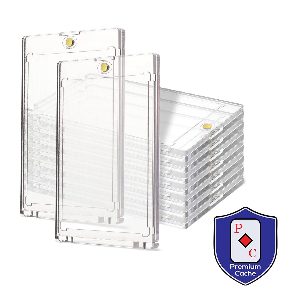 Premium Cache ideal for sports cards and trading card games display and protection.