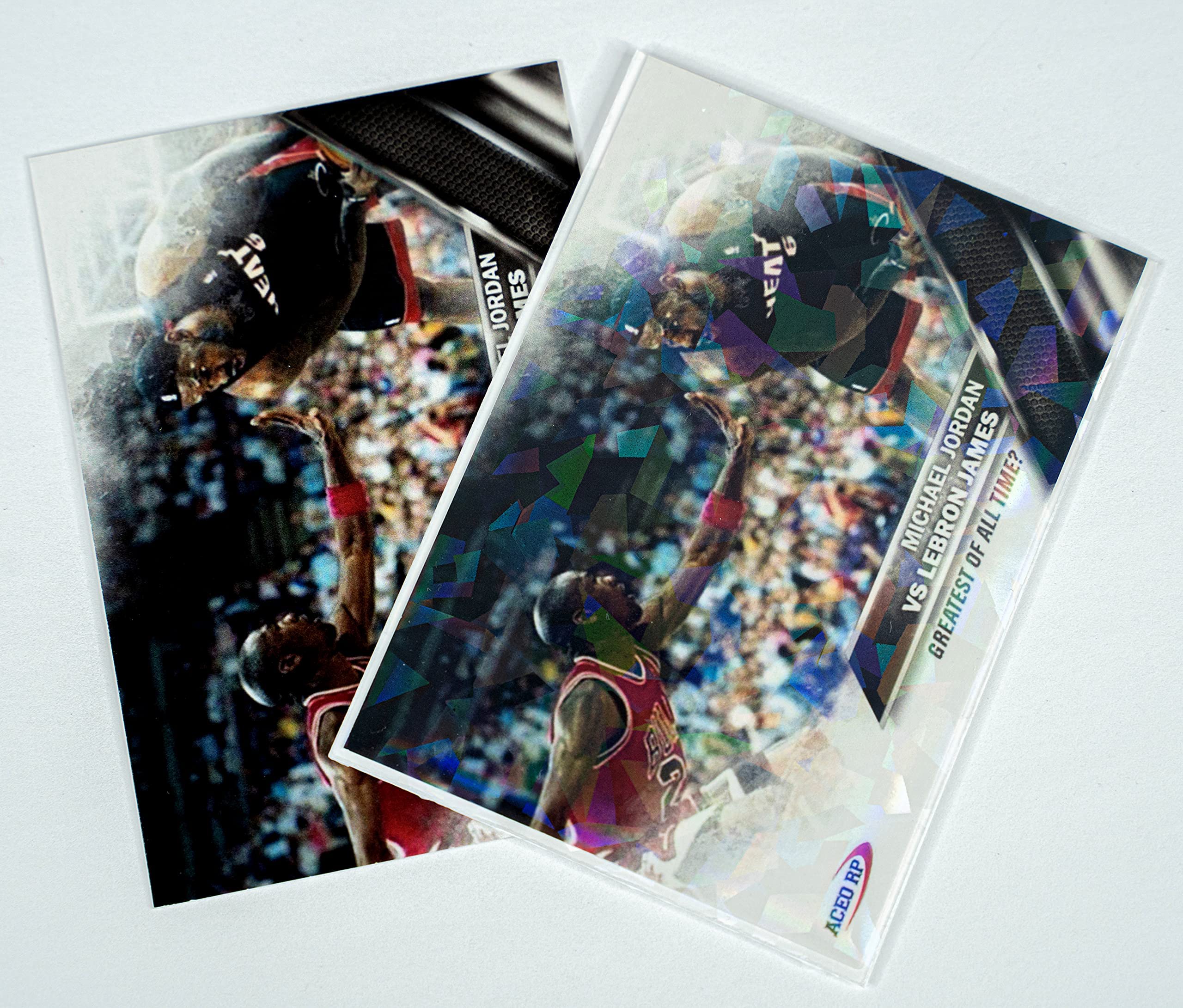 Premium Preferred Protection 100 White Holographic Card Sleeves, gift-ready packaging for collectors and players