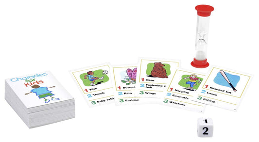 Children act out clues in a lively game, boosting family fun and active participation.