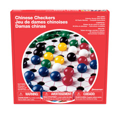 Pressman Chinese Checkers board with marbles ready for family game night