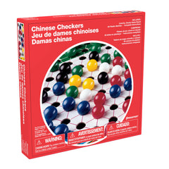 Close-up of Pressman Chinese Checkers bright marbles for colorful strategy