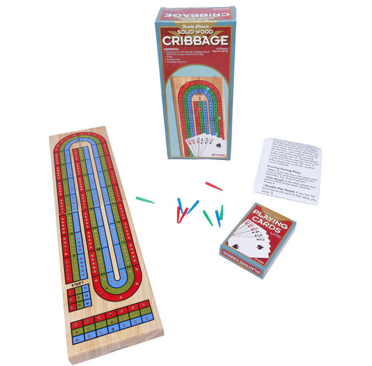 Pressman cribbage board folded for easy portability
