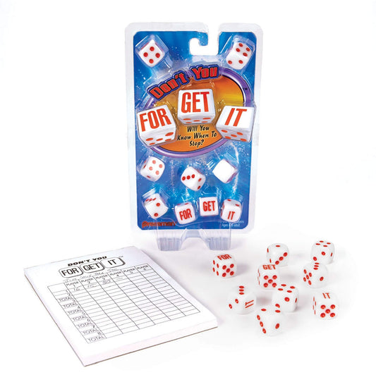 Nine dice ready to roll in Don't You Forget It for a nine-of-a-kind attempt