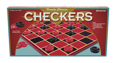 Pressman Family Classics Checkers folding board for easy storage and setup.