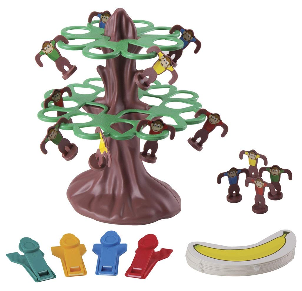 Pressman Jumpin' Monkeys family play setup for 2-4 players, 5+.