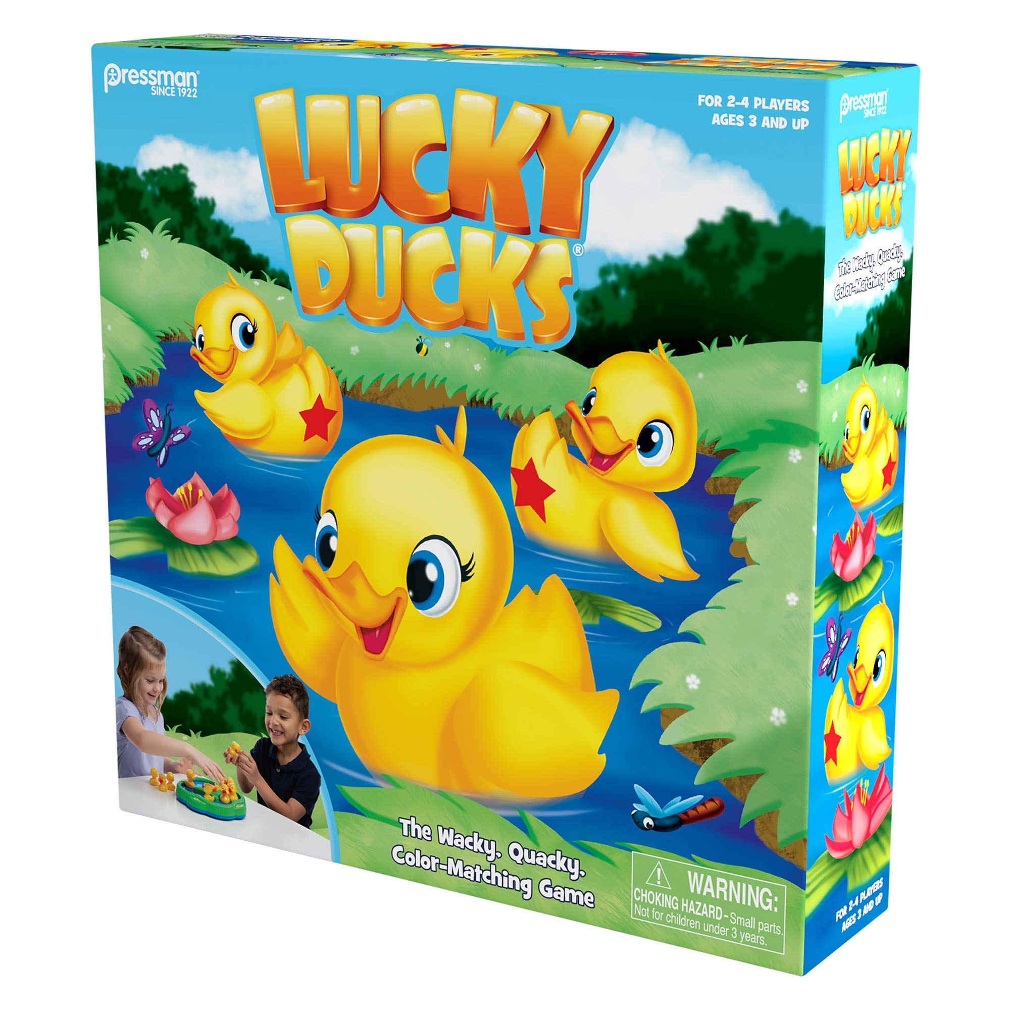 Pressman Lucky Ducks game in action for family game night