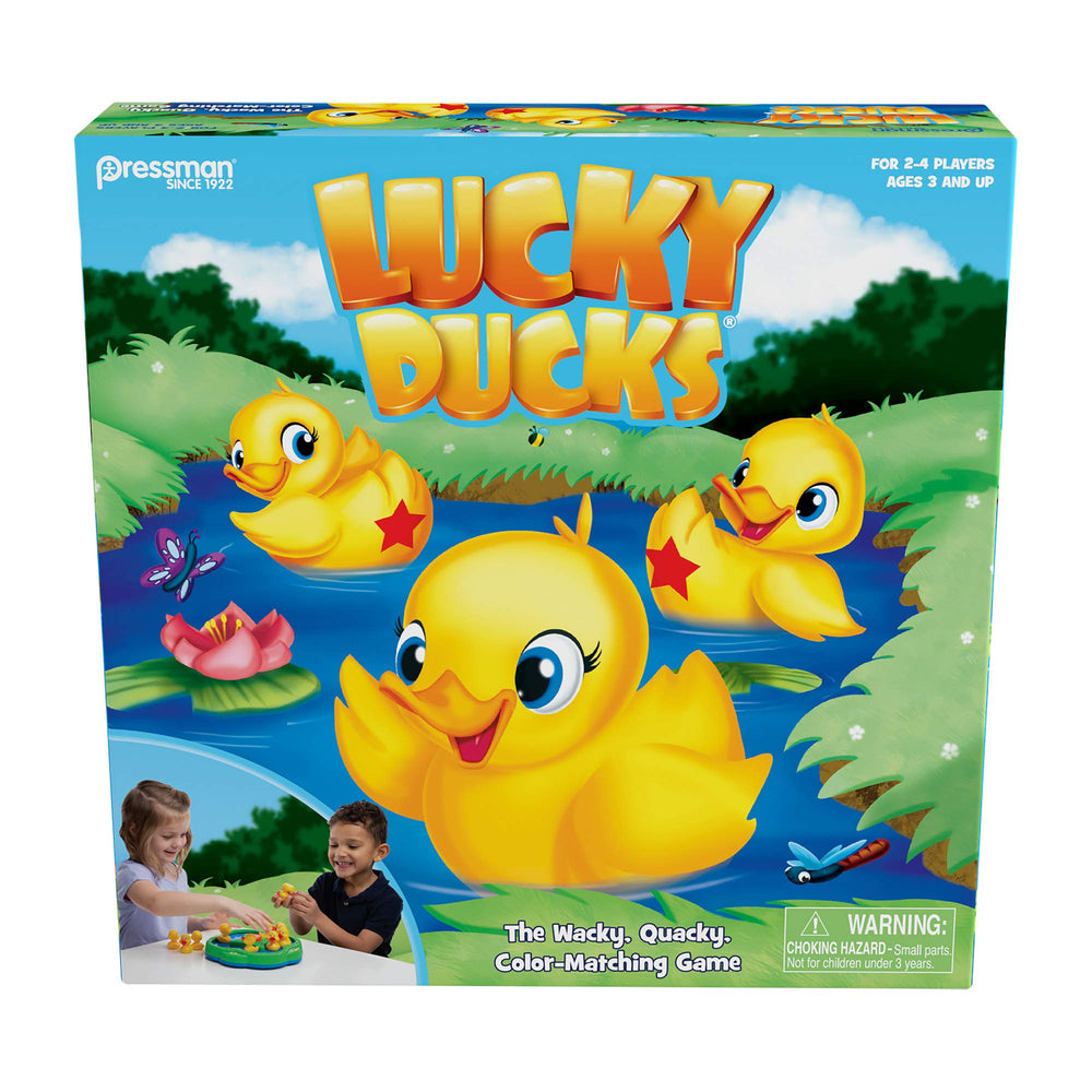 Pressman Lucky Ducks motorized pond in action for active memory play