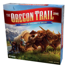 Pressman Oregon Trail player action closeup highlights decision making.