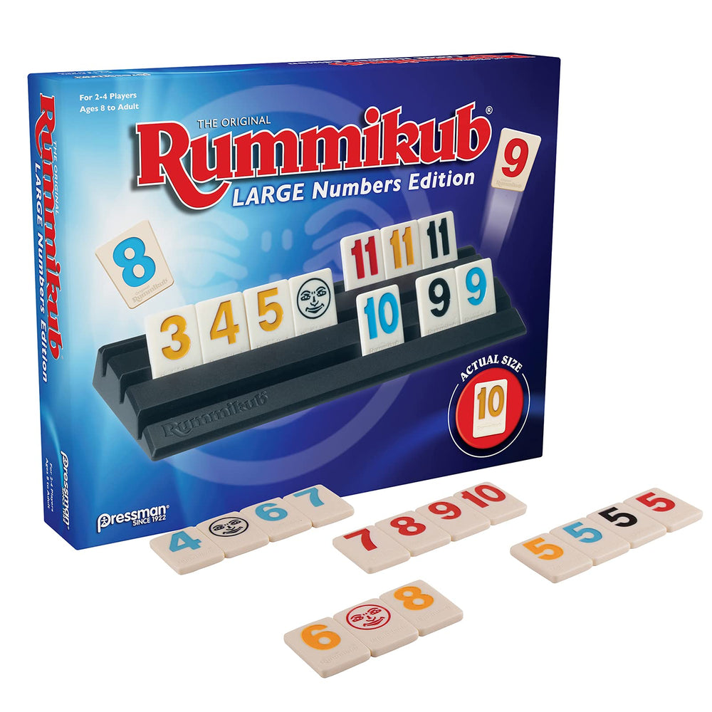 Joker tile from Pressman Rummikub used as wildcard for flexible plays.
