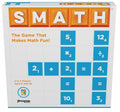 Pressman Smath game board with number tiles for family-friendly math practice.