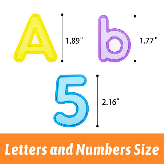 Vibrant translucent colors support color recognition and hands-on exploration with PreTrans letters