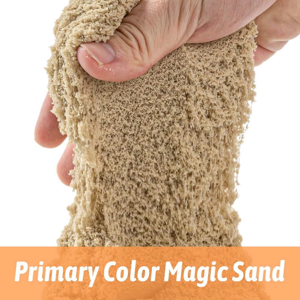 PreTrans Transparent Sensory Sand Box with lid keeps play clean and portable.