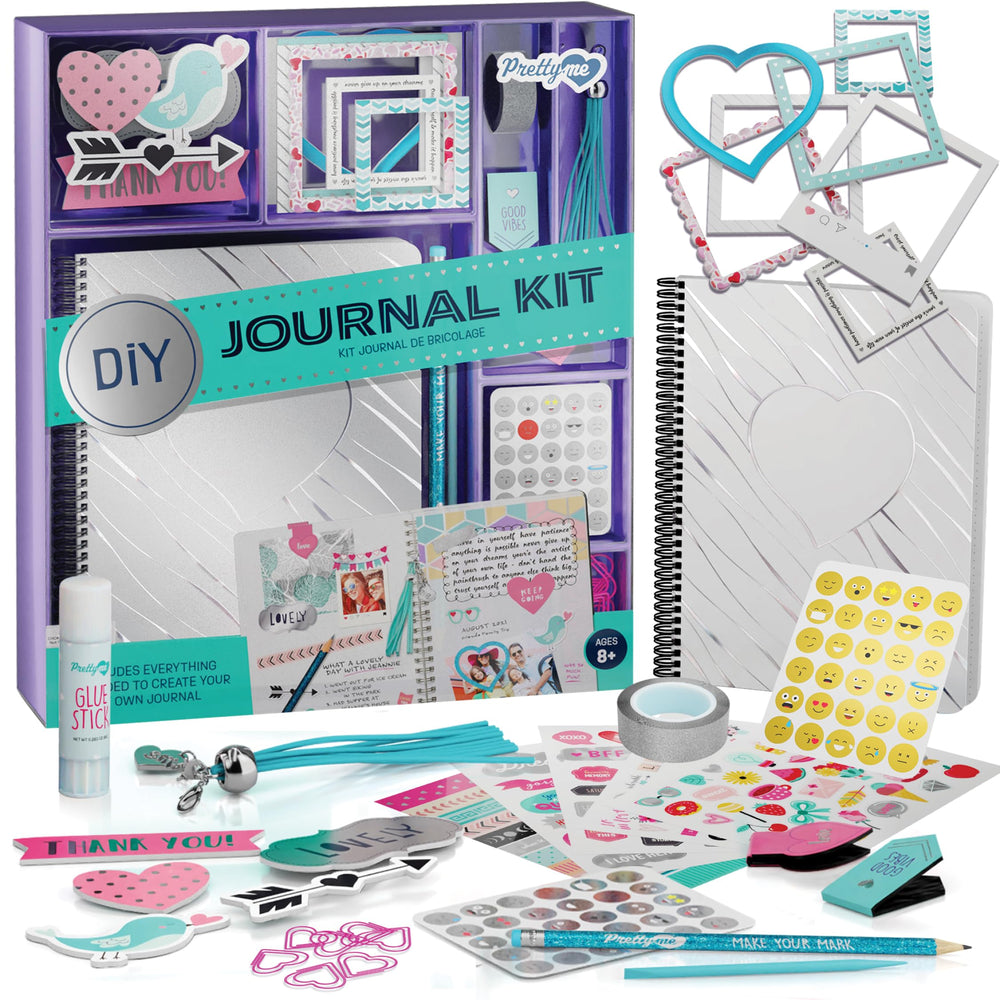 Pretty Me DIY Journal Kit storage box keeps supplies organized