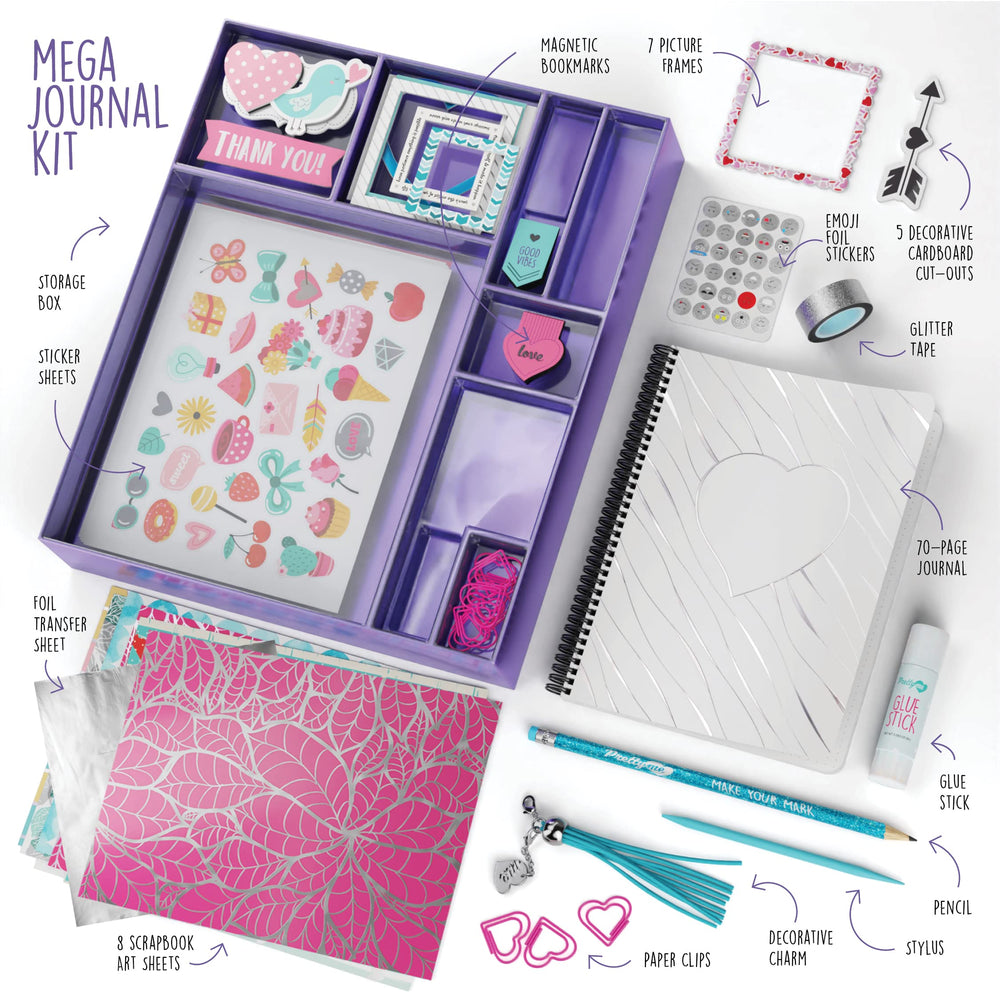 Pretty Me DIY Journal Kit tassel charm adds personality to entries