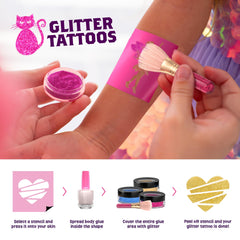Pretty Me foil-tattoo-design metallic-strip shines brightly for dress-up play.