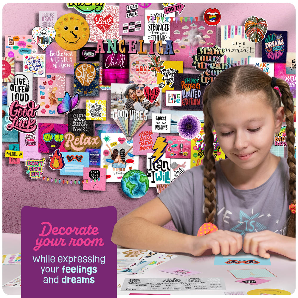 Pretty Me sticker and artwork pack inspires endless custom wall designs.