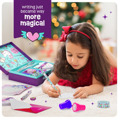 Pretty Me stickers and unicorn tape to decorate letters and crafts.