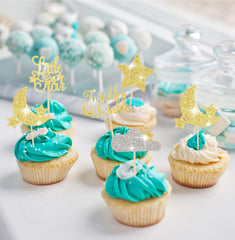 Pretyps star toppers glitter add twinkle to cupcakes