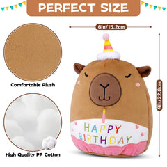 Prewplam Capybara Plush soft-texture, cloud-like cuddle material for gentle snuggles.