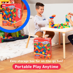 PREXTEX orange square brick enhances colorful, hands-on learning adventures
