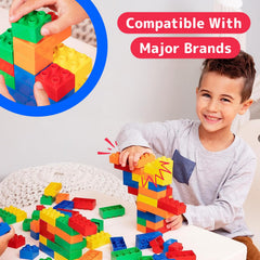 PREXTEX jumbo blocks with grip-friendly surfaces allow easy stacking for beginners
