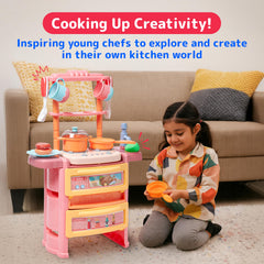 PREXTEX dishwasher and oven set invites kids to orchestrate pretend meal prep.