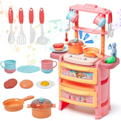 PREXTEX stove with lights and sounds enhances imaginative play and sensory engagement.