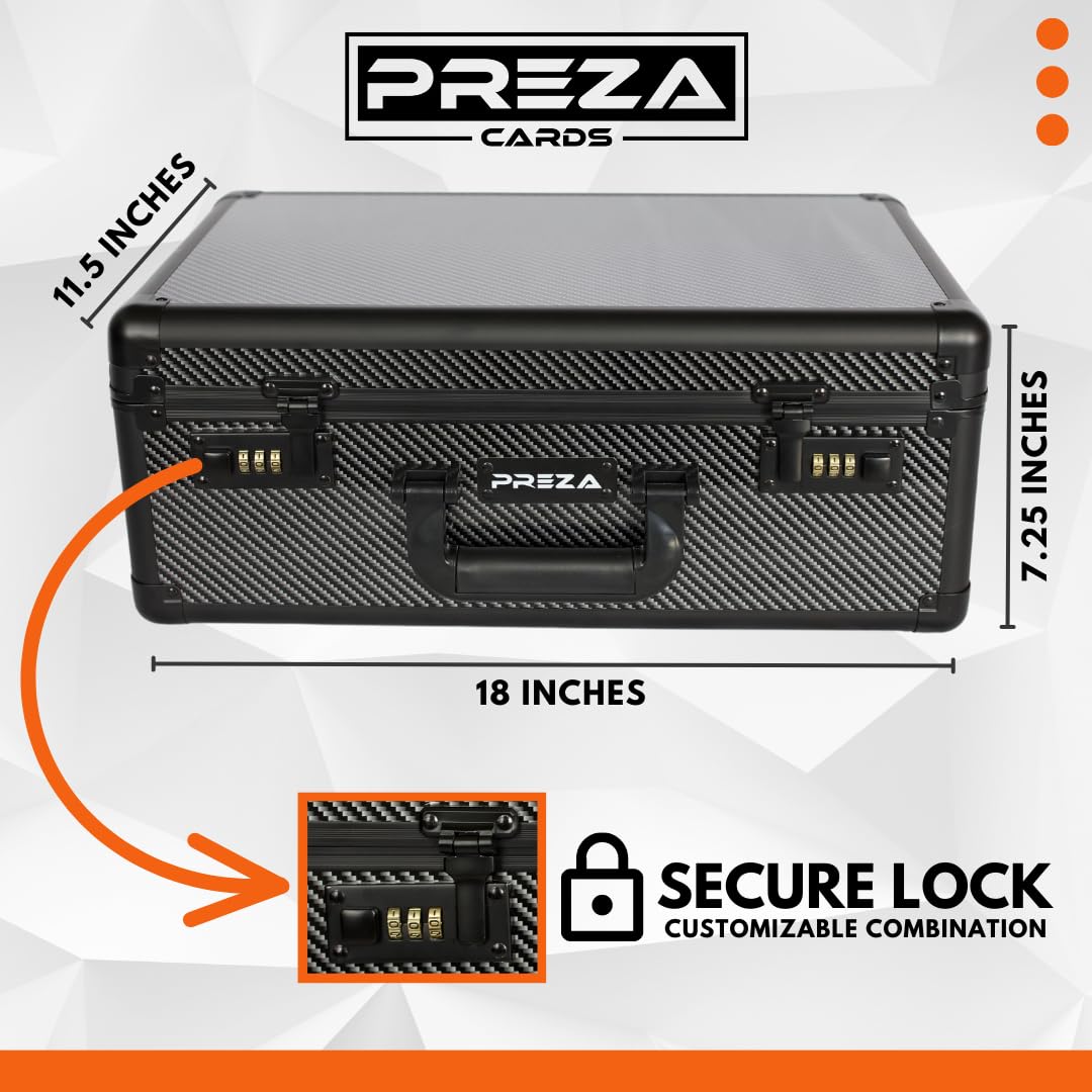 Eight foam inserts provide secure fit for graded cards during transport