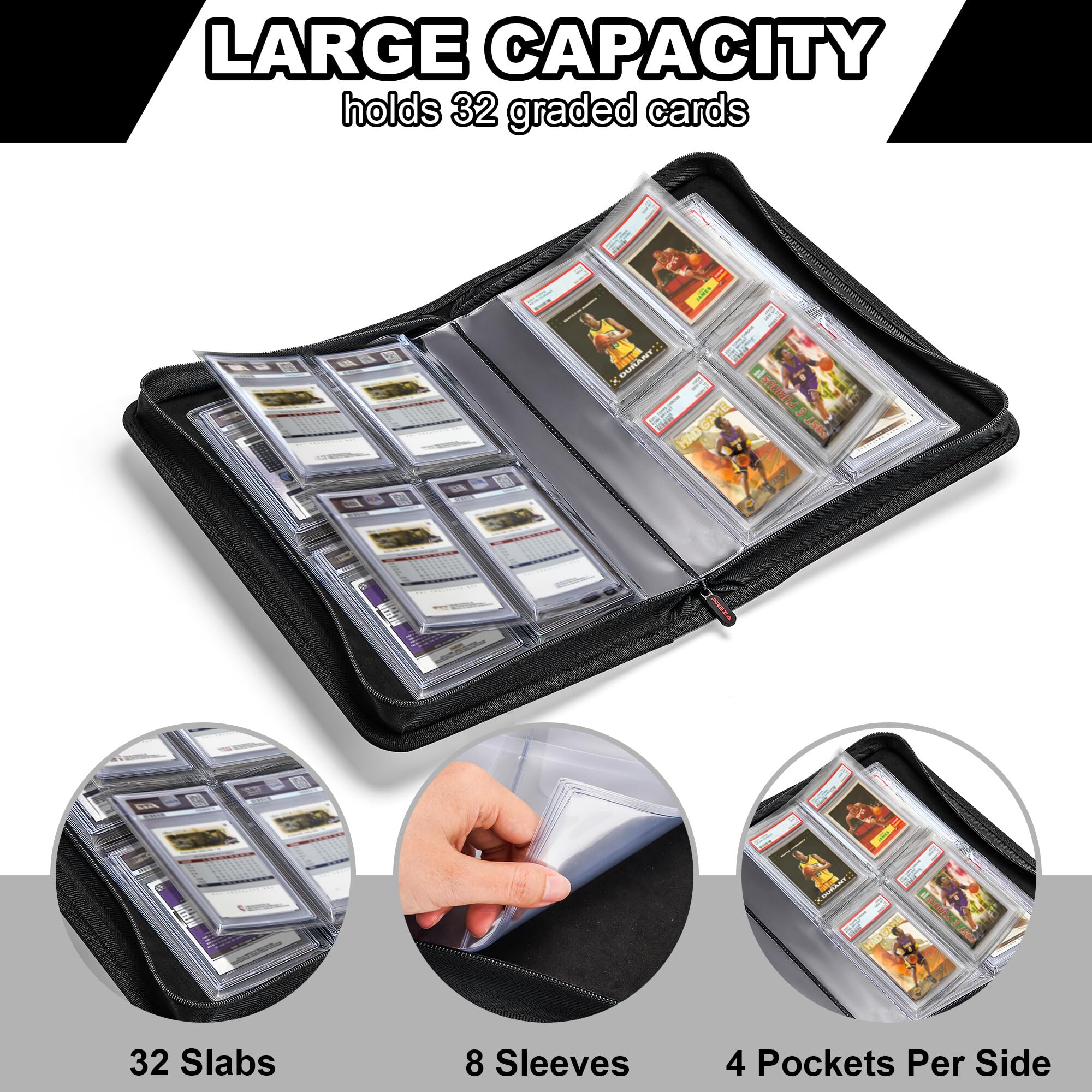 Sealed packs compatibility with PREZA slab binder for flexible use cases.
