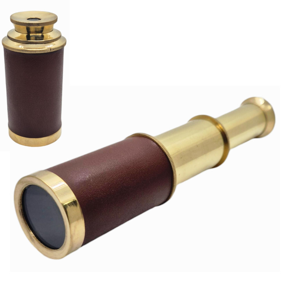 Prime NAUTICAL brass spyglass extended for distant viewing