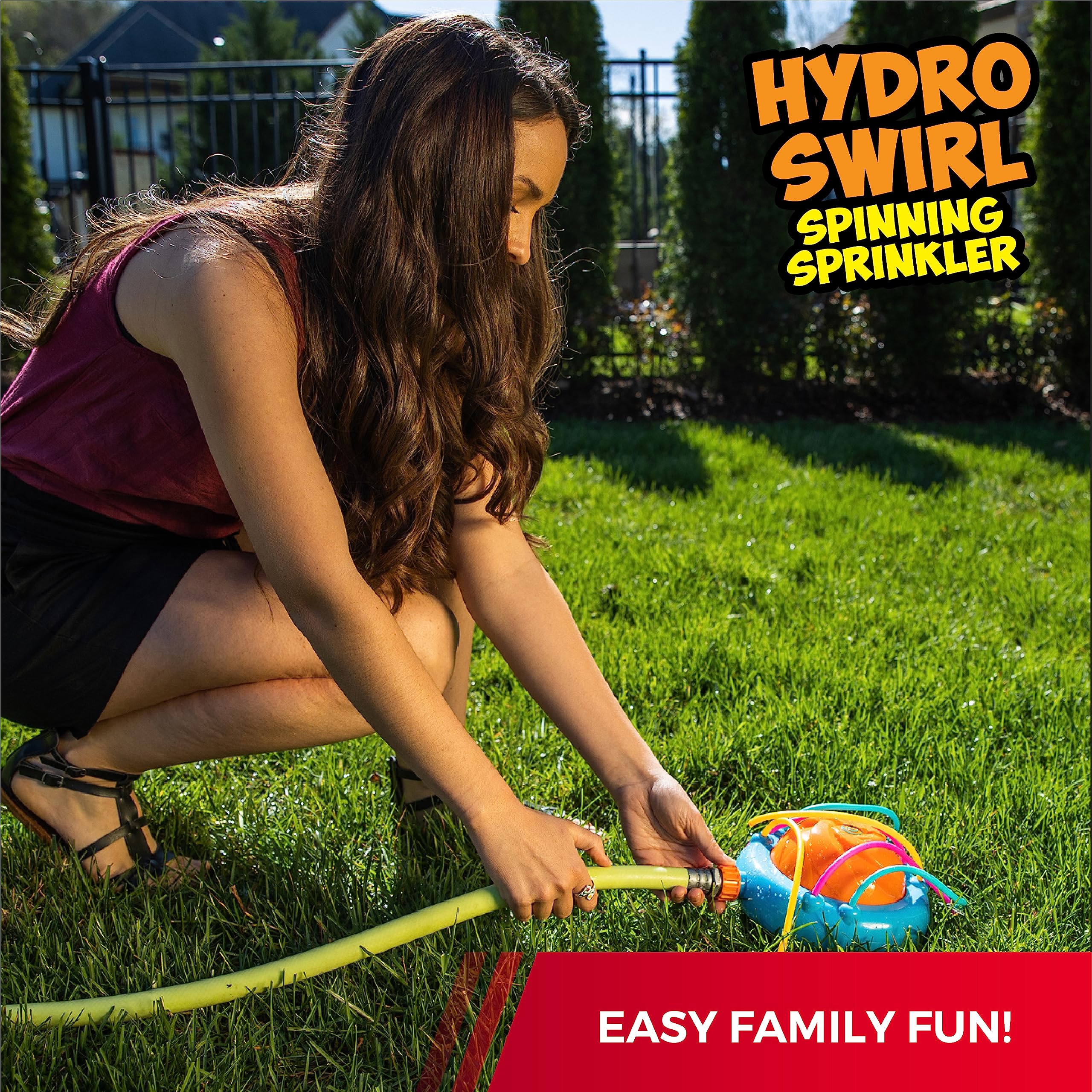 Prime Time Hydro Swirl adds playful water motion for neighborhood summer parties.