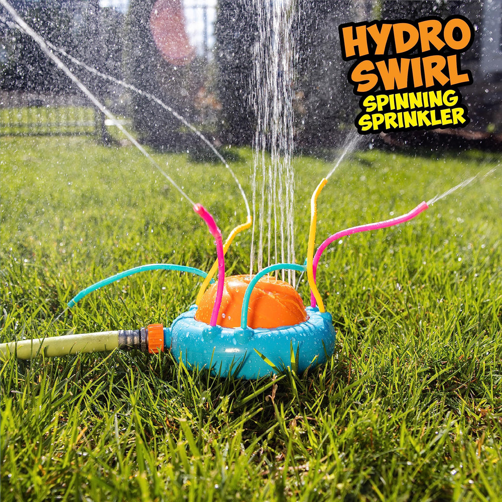 Prime Time Hydro Swirl delivers spray bursts that engage kids during outdoor play.