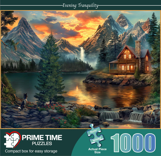 Prime Time Puzzles ducks on lake reflections—calming focus during solo puzzling sessions.