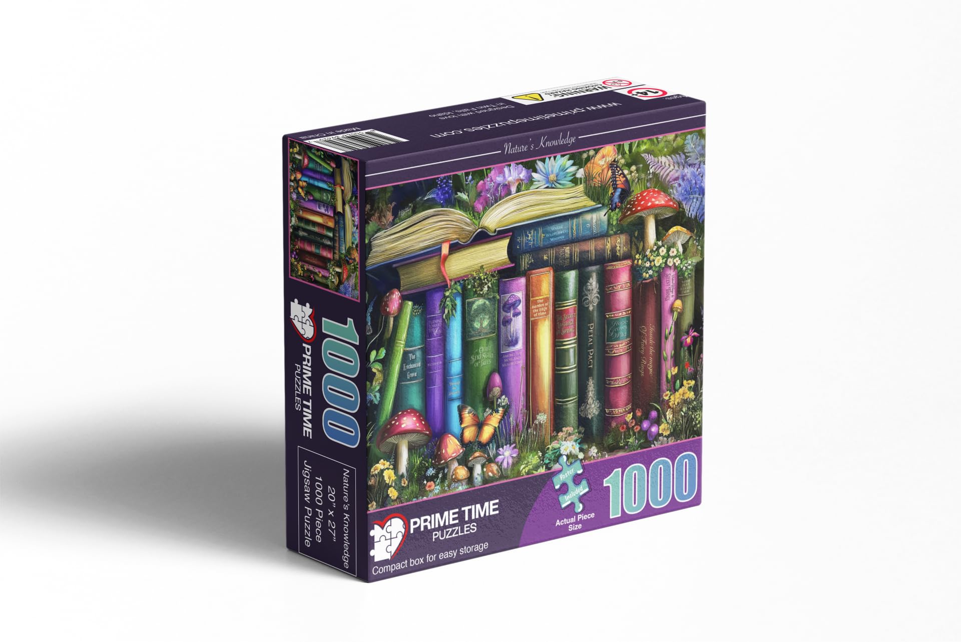 Prime Time Puzzles butterflies and plants highlight a whimsical interior of curiosity.