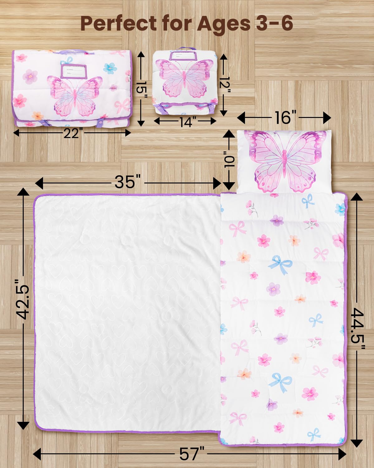 PRIMLECT nap mat 55 by 22 inches offers roomy comfort