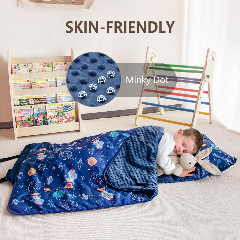 Primlect nap mat with sturdy elastic straps keeps mat secure