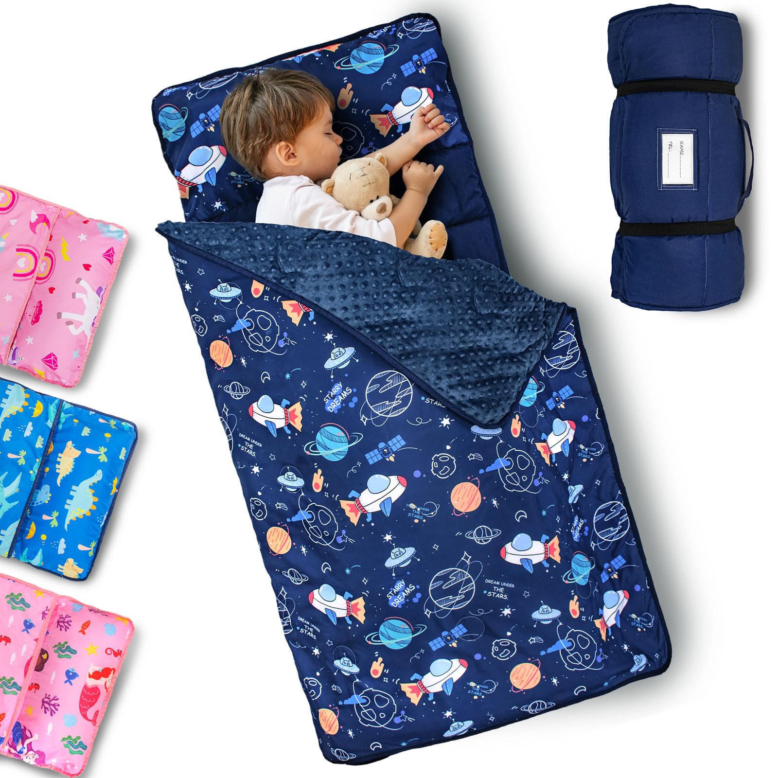 Primlect nap mat with removable pillow for easy post-nap refresh