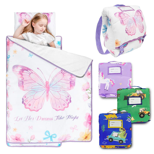 PRIMLECT nap mat with backpack straps for easy daycare naps