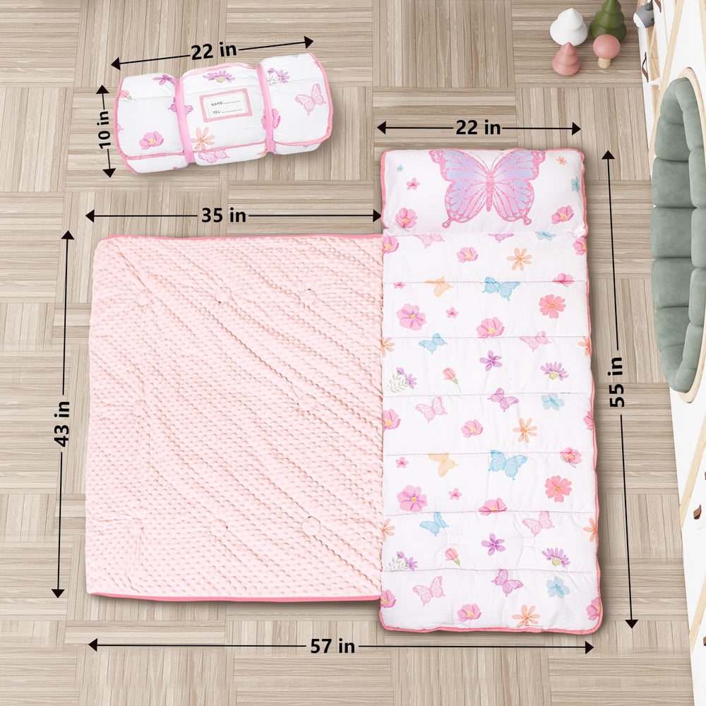 PRIMLECT nap mat with detachable four-and-a-half-inch pillow for flexible comfort.