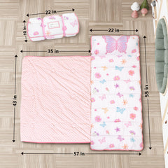 PRIMLECT nap mat with detachable four-and-a-half-inch pillow for flexible comfort.