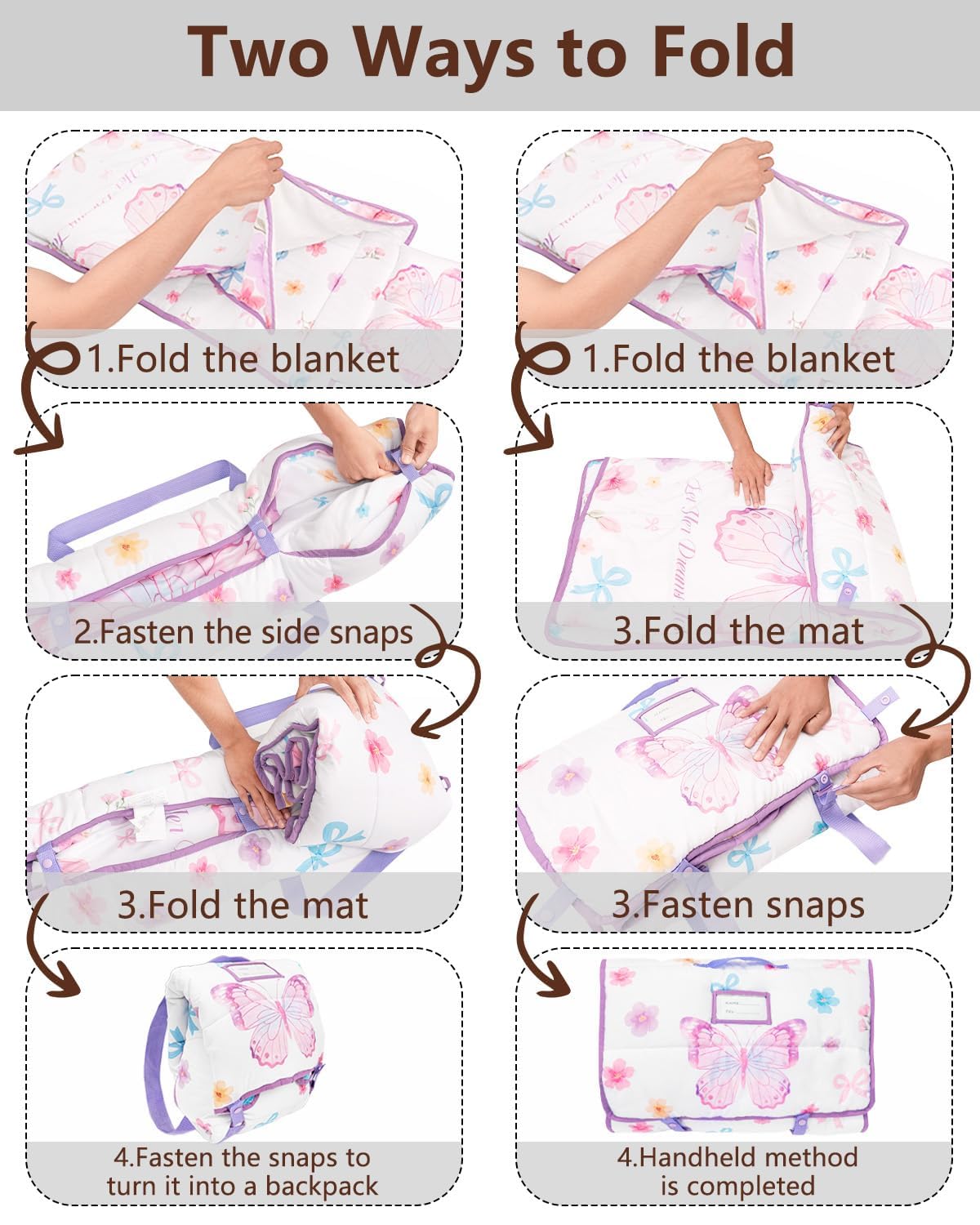 PRIMLECT nap mat machine washable for easy cleaning