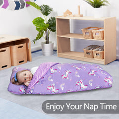 Primlect nap mat with minky dot lining offers a soft, cozy resting contact