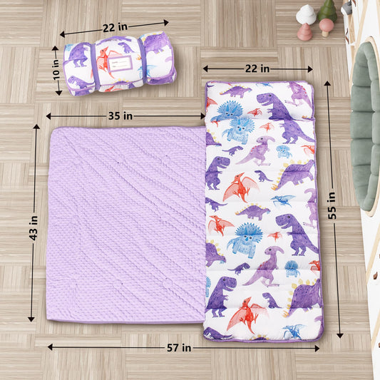 PRIMLECT nap mat with removable pillow feature supports versatile rest.