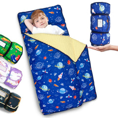 PRIMLECT nap mat roll with handle, easy transport for daycare and preschool.